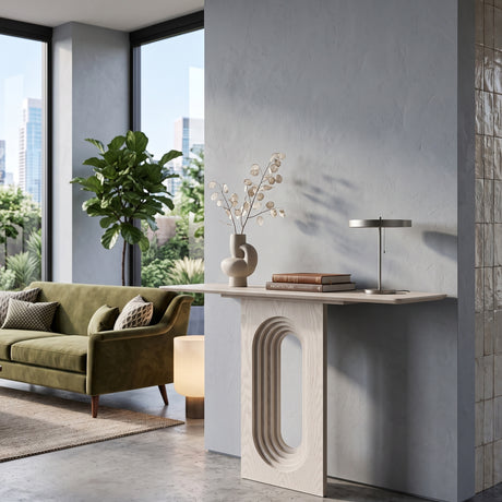 Unique Loopback Wood Console Table | OROA