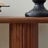 Brown Modern Oval Console Table | OROA