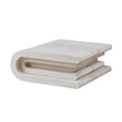 Modern European furniture - Beige Travertine Look Coffee Table - www.oroa.com