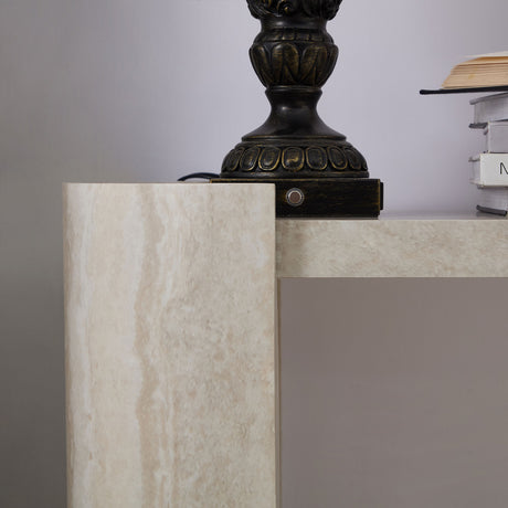 Modern European furniture - Marble Look Console Table - www.oroa.com