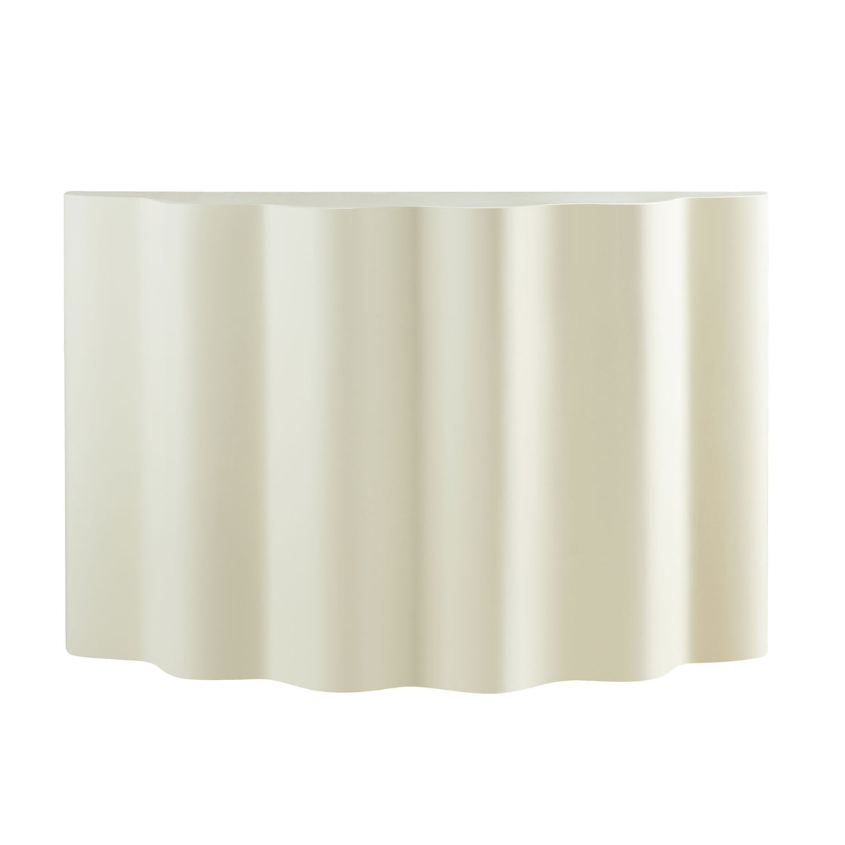 Modern Wavy Fiberglass Console Table | OROA