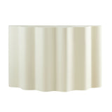Modern Wavy Fiberglass Console Table | OROA