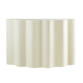 Modern European furniture - Modern Wavy Fiberglass Console Table - www.oroa.com