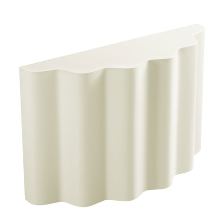 Modern Wavy Fiberglass Console Table | OROA