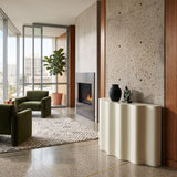 Modern Wavy Fiberglass Console Table | OROA
