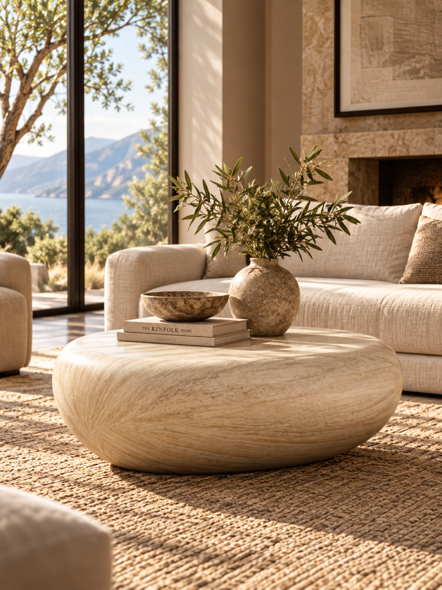 Fiberglass Elliptical Coffee Table | OROA