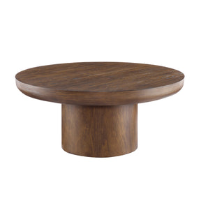 Modern European furniture - Wood Veneer Round Coffee Table - www.oroa.com