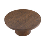 Wood Veneer Round Coffee Table | OROA