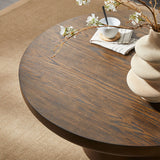 Wood Veneer Round Coffee Table | OROA