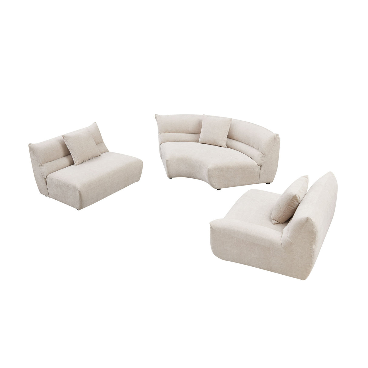 Curved Sectional Sofa | OROA