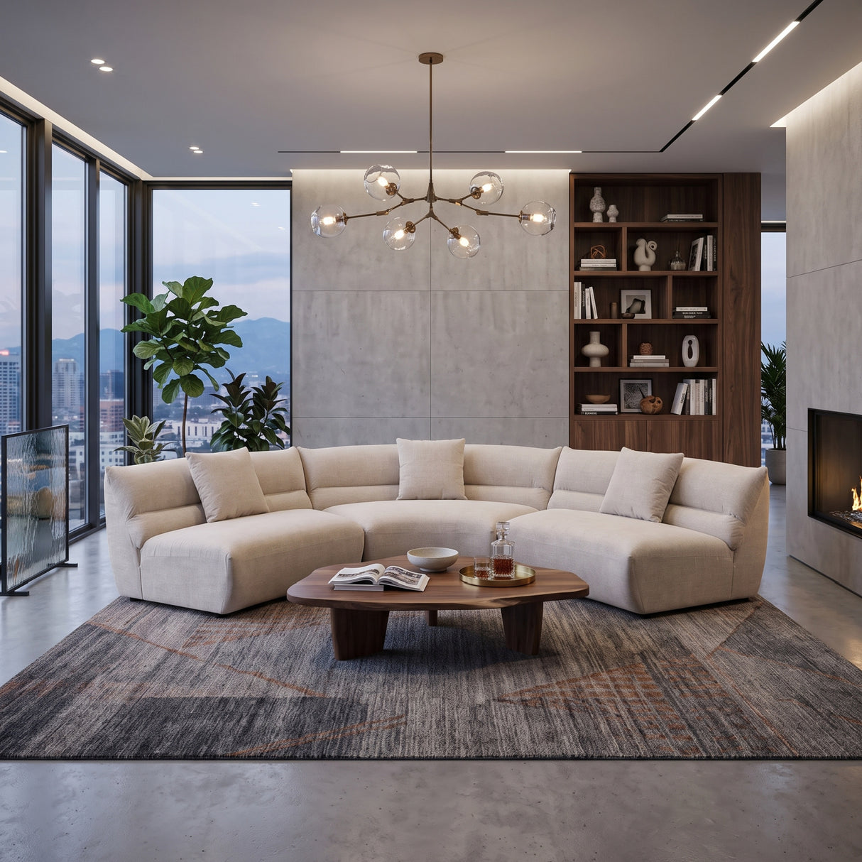 Curved Sectional Sofa | OROA