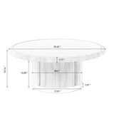 Round Pedestal Base Coffee Table | OROA