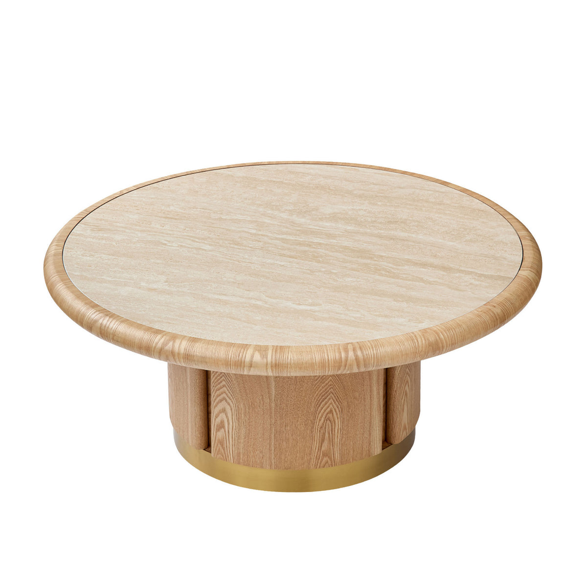 Round Pedestal Base Coffee Table | OROA