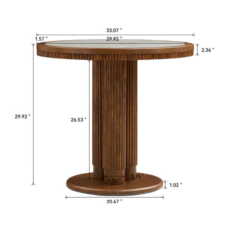 Modern European furniture - Mid-Century Round Dining Table - www.oroa.com