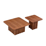 Modern European furniture - Wavy Fluted Nesting Coffee Tables (2) - www.oroa.com
