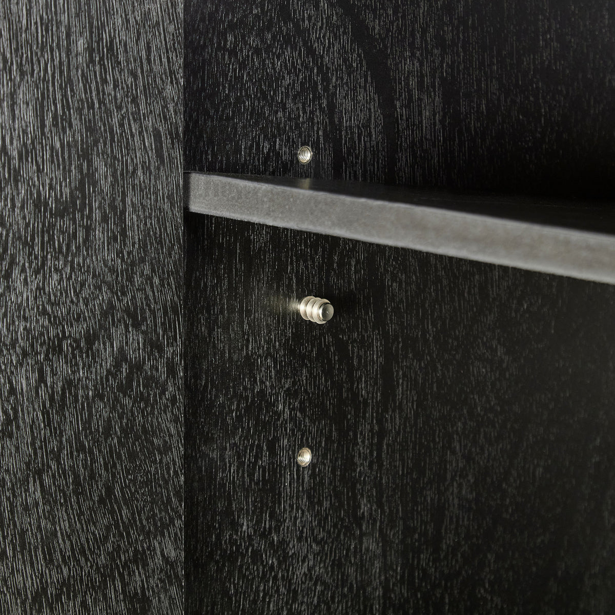 Black Wooden Nightstand Set (2) | OROA