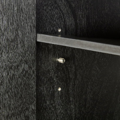 Black Wooden Nightstand Set (2) | OROA