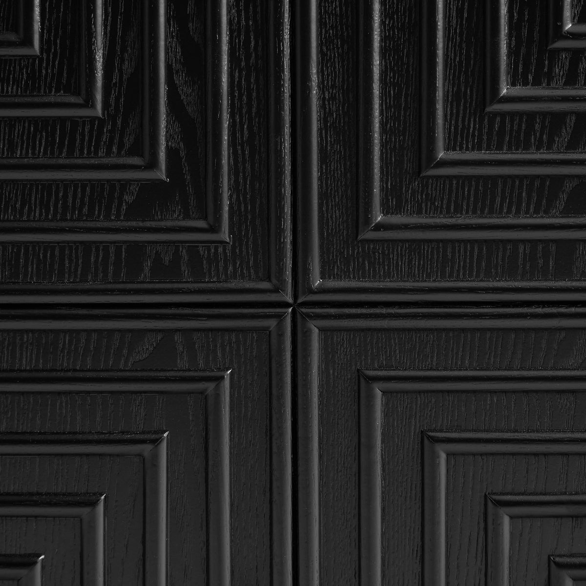 Black Wooden Nightstand Set (2) | OROA