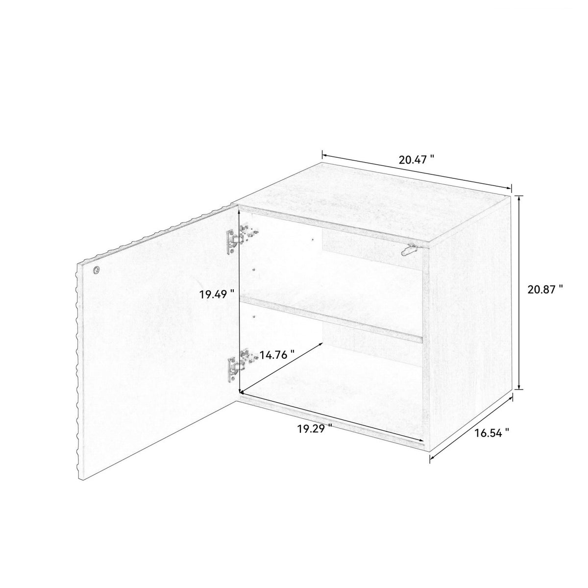 Black Wooden Nightstand Set (2) | OROA