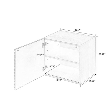 Black Wooden Nightstand Set (2) | OROA