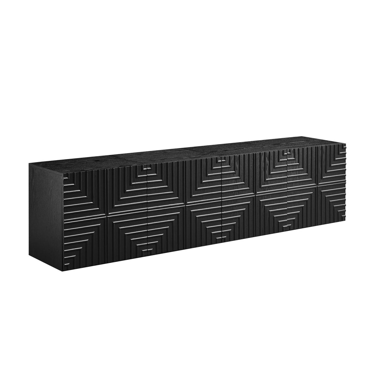 Black Wooden Nightstand Set (2) | OROA