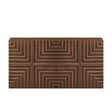 Modern European furniture - Geometric Embossed Relief Nightstand - www.oroa.com