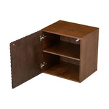 Modern European furniture - Geometric Embossed Relief Nightstand - www.oroa.com
