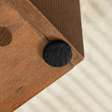 Modern European furniture - Geometric Embossed Relief Nightstand - www.oroa.com