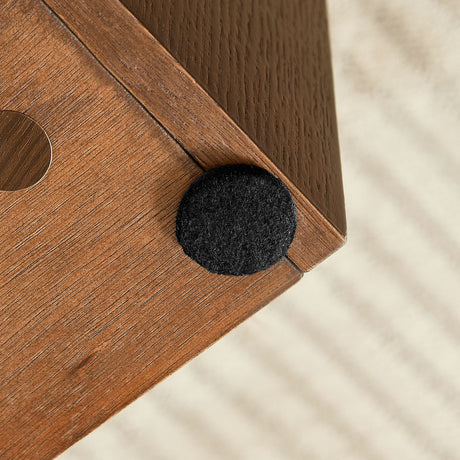 Modern European furniture - Geometric Embossed Relief Nightstand - www.oroa.com