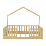 Wooden Twin Floor Bed with Light | OROA Kids