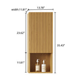 Golden Oak Bathroom Wall Mounted Cabinet | OROA