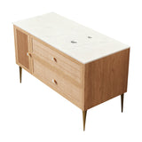 Light Oak Bathroom Vanity Cabinet | OROA