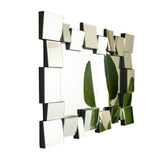 Geometric Square-Spliced Wall-Mounted Decorative Mirror | OROA