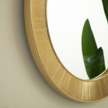 31'' Cyclis Gold Frame Mirror | OROA