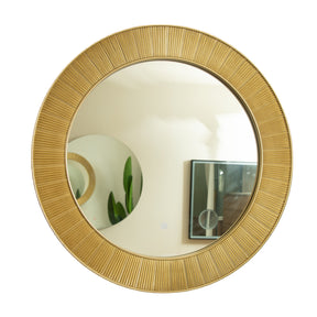 Modern European furniture - 31'' Cyclis Gold Frame Mirror - www.oroa.com