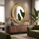 31'' Cyclis Gold Frame Mirror | OROA