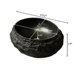 Oval Resin Dark Gray Bathroom Sink | OROA