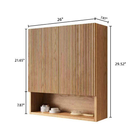 Striped Wall-Mounted Bathroom Cabinet | OROA