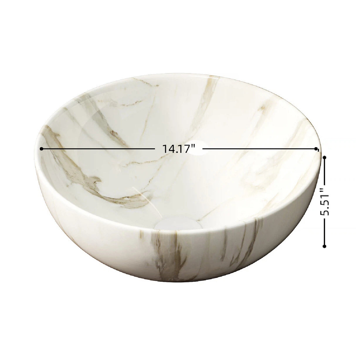 Ceramic Bowl Bathroom Sink | OROA