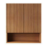 Modern European furniture - 26" Tobi Wall-Mounted Striped Bathroom Cabinet - www.oroa.com