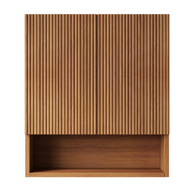 Modern European furniture - 26" Tobi Wall-Mounted Striped Bathroom Cabinet - www.oroa.com
