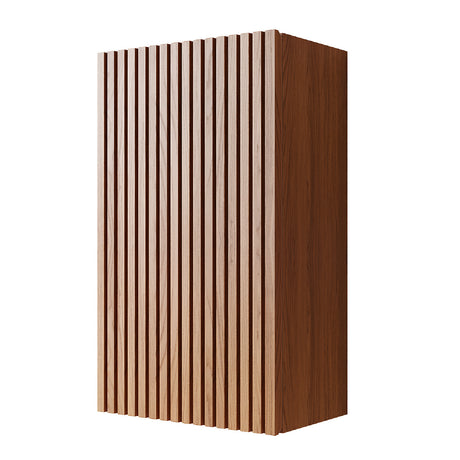 Brown Narrow Wall Mounted Bathroom Cabinet | OROA