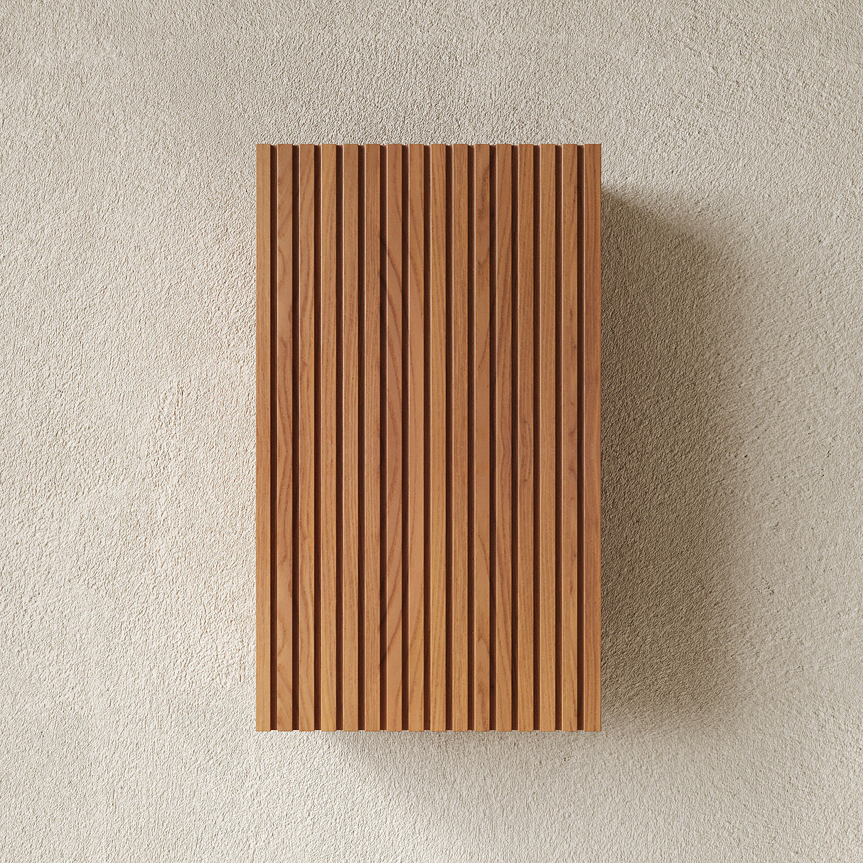 Brown Narrow Wall Mounted Bathroom Cabinet | OROA