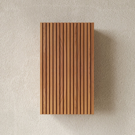 Brown Narrow Wall Mounted Bathroom Cabinet | OROA