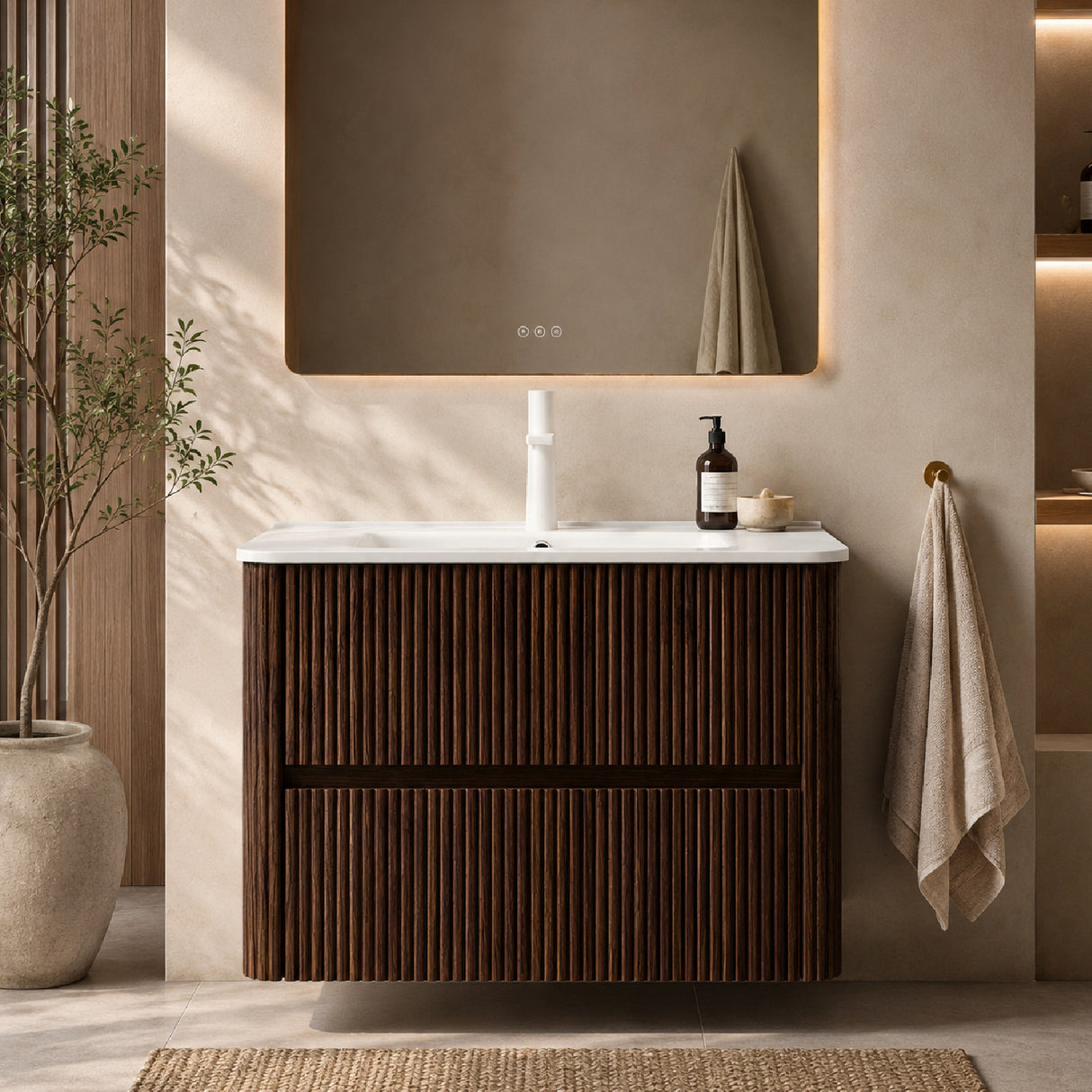 Modern European furniture - White Ceramic Bathroom Vanity Sink - www.oroa.com