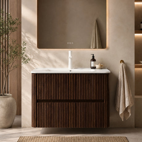 Modern European furniture - White Ceramic Bathroom Vanity Sink - www.oroa.com
