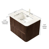 Modern European furniture - White Ceramic Bathroom Vanity Sink - www.oroa.com