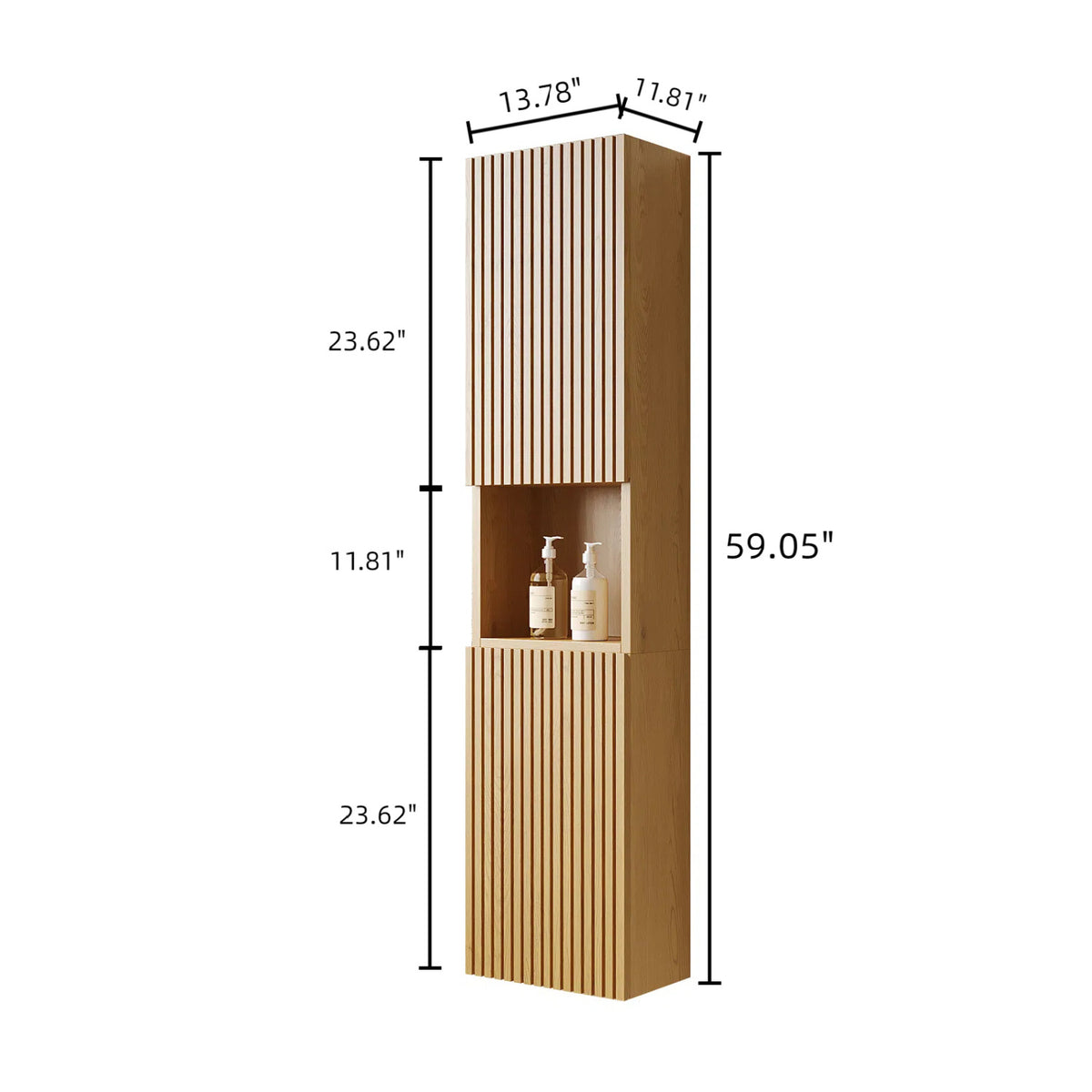 Narrow Bathroom Storage Cabinet | OROA