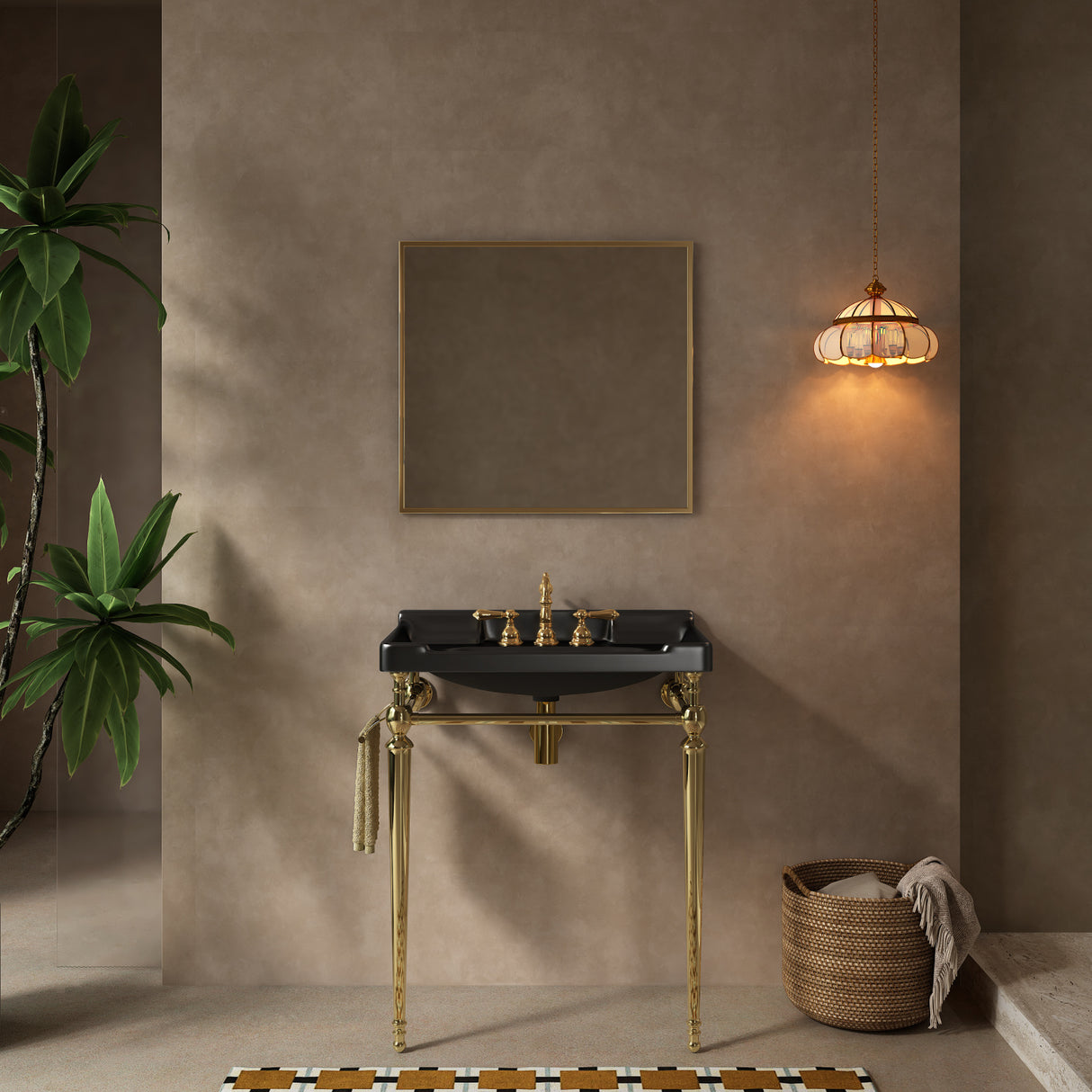 VICI Black Ceramic Bathroom Sink | OROA