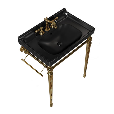 VICI Black Ceramic Bathroom Sink | OROA